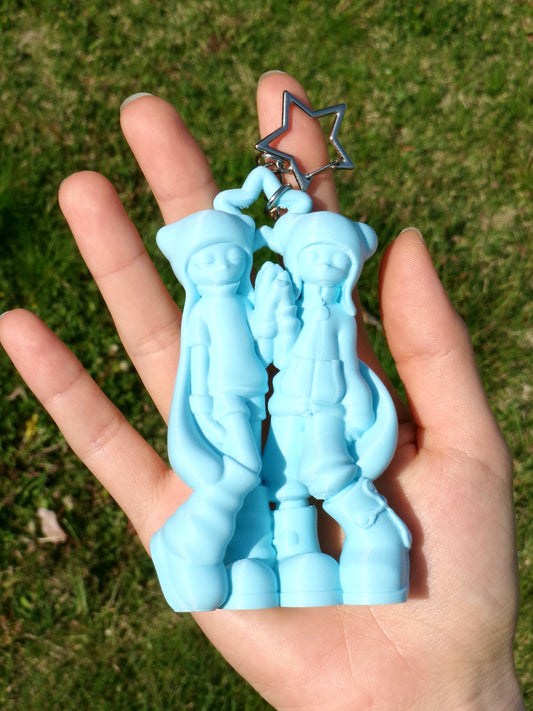 Ying & Yang Charm (sky blue)